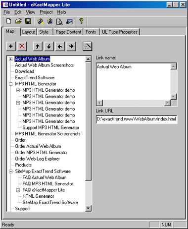 Screenshot of eXactMapper Lite 1.1